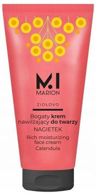 Krem do twarzy nawilżający Marion Ziołovo bogaty nawilżający Nagietek 50 ml (5902853065340) - obraz 1