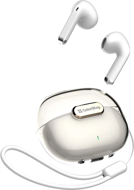 Навушники ColorWay Slim TWS-2 Earbuds White (CW-TWS2WT) - зображення 7