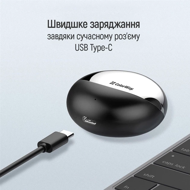 Навушники СolorWay TWS-3 Earbuds Black (CW-TWS3BK) - изображение 13