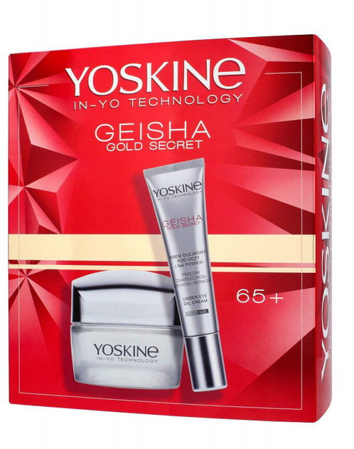 Zestaw Yoskine Geisha Gold Secret krem na dzień i noc 65+ 50 ml + krem pod oczy 15 ml (5900525083852) - obraz 1