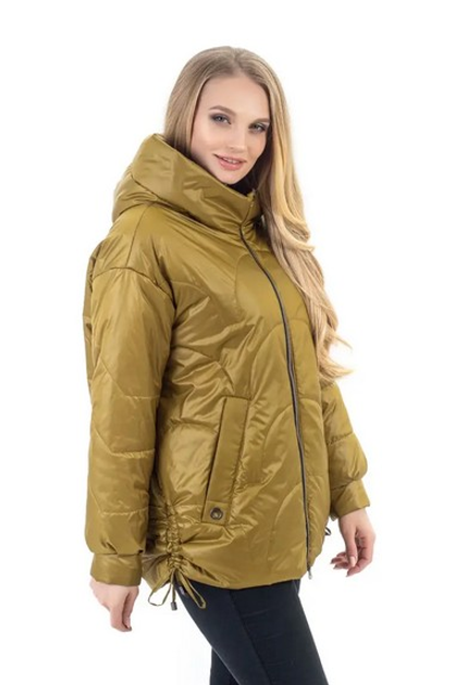 Куртка женская демисезонная большого размера UF-Fashion LRD-118 46 золотой 