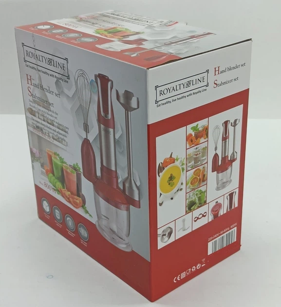 Блендер 3в1 Royalty Line ESMS-800.743.2R SLOVAKIA 800W + измельчитель + миксер - изображение 12