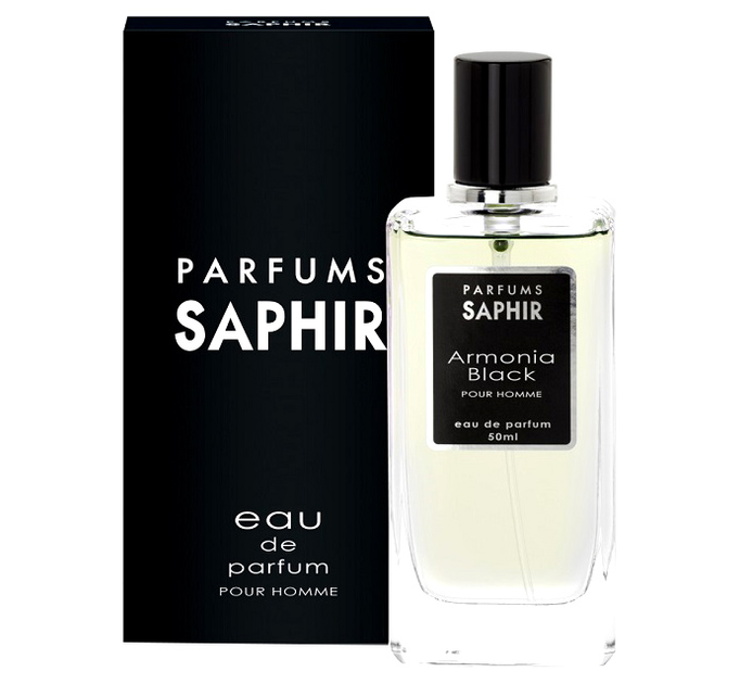 Чоловіча парфумована вода Saphir Armonia Black Pour Homme 50 мл (8424730021715) - зображення 1