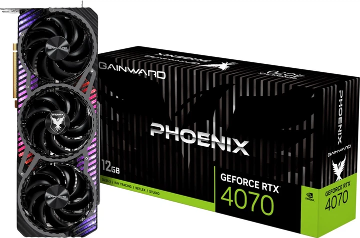 Видеокарта Gainward PCI-Ex GeForce RTX 4070 Phoenix 12GB GDDR6X (192bit) (2475/21000) (1 x HDMI, 3 x DisplayPort) (4710562243864) - Фото 9 Видеокарта Gainward PCI-Ex GeForce RTX 4070 Phoenix 12GB GDDR6X (192bit) (2475/21000) (1 x HDMI, 3 x DisplayPort) (4710562243864) - изображение 9