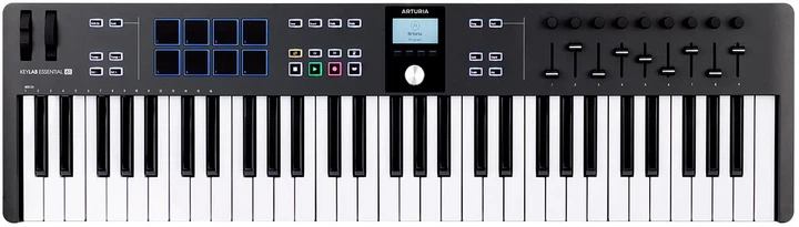 MIDI-клавиатура Arturia KeyLab Essential 61 mk3 (Black) + Arturia Pigments - Фото 4 MIDI-клавиатура Arturia KeyLab Essential 61 mk3 (Black) + Arturia Pigments - изображение 4