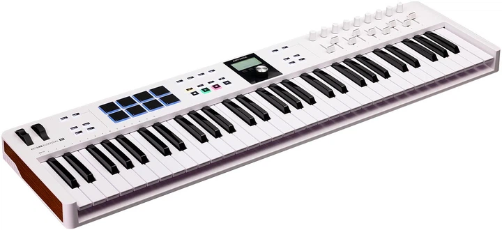 MIDI-клавиатура Arturia KeyLab Essential 61 mk3 (White) + Arturia Pigments - Фото 4 MIDI-клавиатура Arturia KeyLab Essential 61 mk3 (White) + Arturia Pigments - изображение 4
