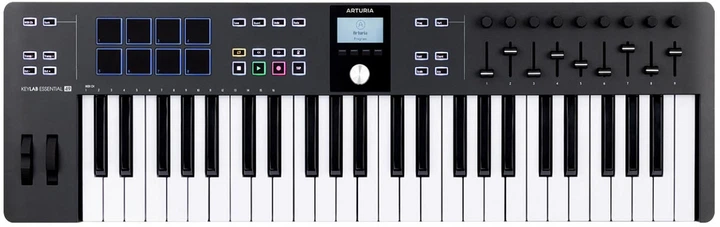 MIDI-клавиатура Arturia KeyLab Essential 49 mk3 (Black) + Arturia Pigments - Фото 4 MIDI-клавиатура Arturia KeyLab Essential 49 mk3 (Black) + Arturia Pigments - изображение 4