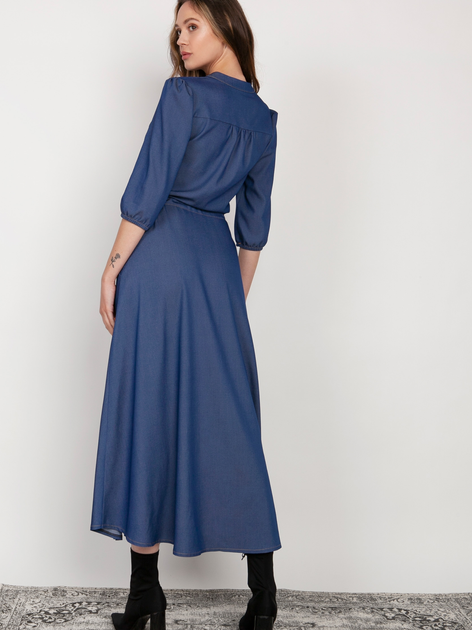 Плаття максі жіноче Lanti SUK205 42 Синє (5904252721414) - зображення 2