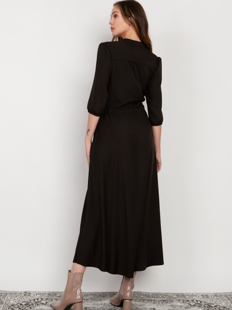 Плаття максі жіноче Lanti SUK205 40 Чорне (5904252721520) - зображення 2