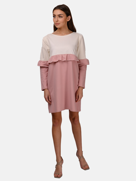 Sukienka mini damska MODAGI A4 S/M Różowa (5904996500153) - obraz 1