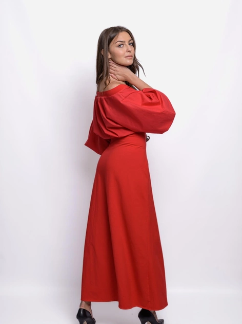 Sukienka maxi damska MODAGI A31 S/M Czerwona (5904996501136) - obraz 2