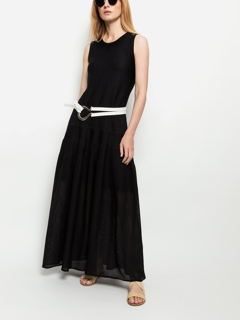 Плаття максі жіноче Deni Cler Milano T-Dc-311D-0G-10-90-1 42 Чорне (3300000703930) - зображення 1