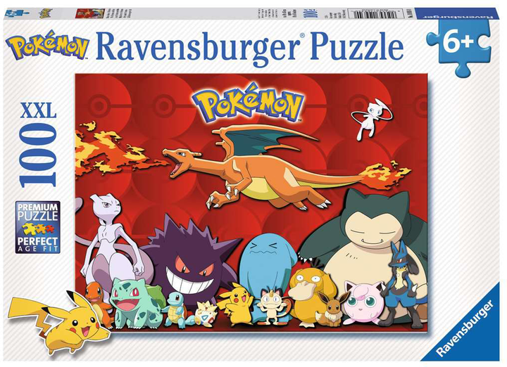 Puzzle Ravensburger Pokemon 100 elementów (4005556109340) - obraz 1