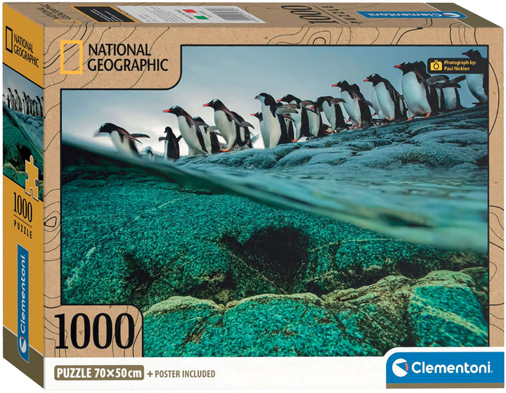 Puzzle Clementoni Compact National Geographic 1000 elementów (8005125397303) - obraz 1