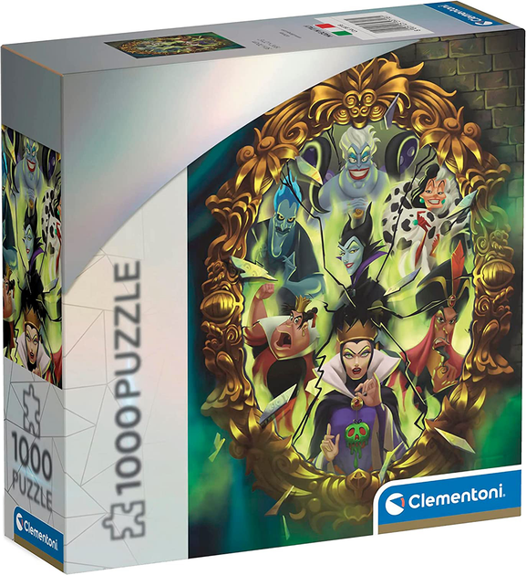 Puzzle Clementoni Disney 100 Villains 1000 elementów (8005125397181) - obraz 1