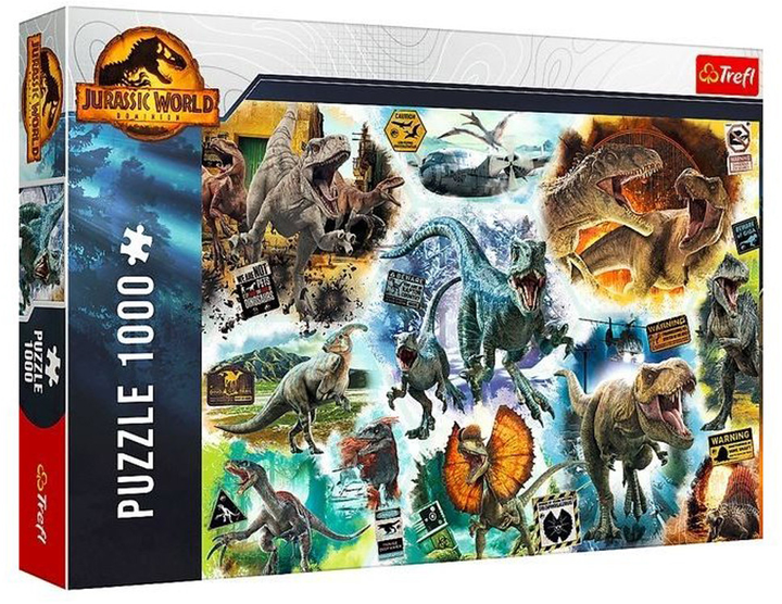 Puzzle Trefl Na tropie dinozaurów Jurassic Park 1000 elementów (5900511107272) - obraz 1