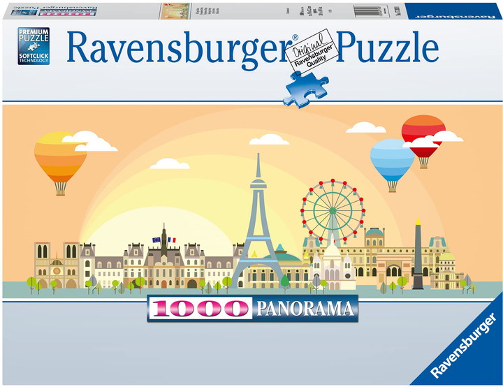 Puzzle Ravensburger Panoramiczne Paryż 1000 elementów (4005556173938) - obraz 1