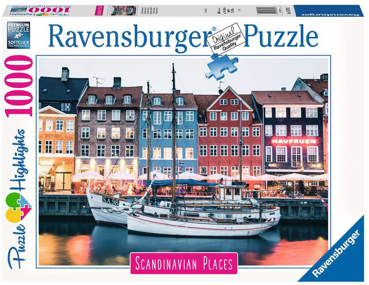 Puzzle Ravensburger Skandynawskie miasto 1000 elementów (4005556167395) - obraz 1