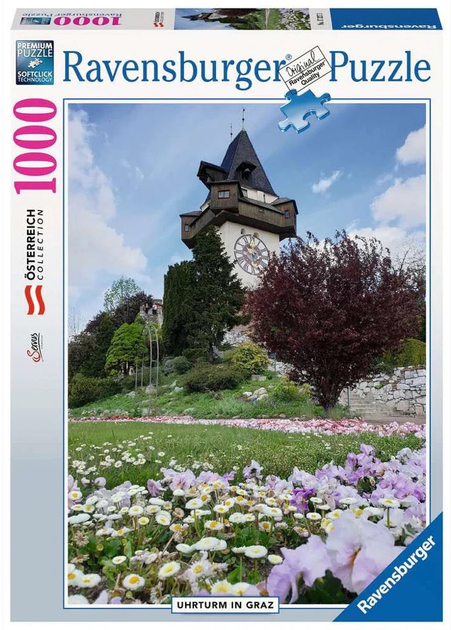 Puzzle Ravensburger Uhrturm Graz 1000 elementów (4005556173273) - obraz 1
