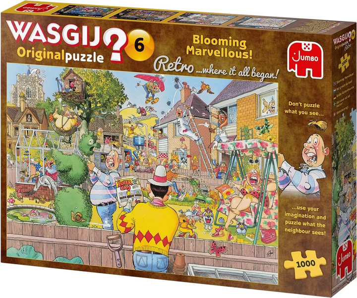 Puzzle Jumbo Wasgij Cudowny ogród 1000 elementów (8710126250143) - obraz 1