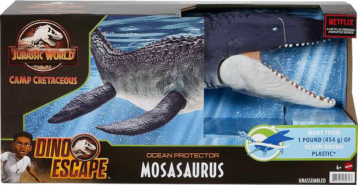 Dinozaur Mosazaur Mattel Jurassic World Dominion Ocean Protector Mosasaurus (0194735068388) - obraz 1