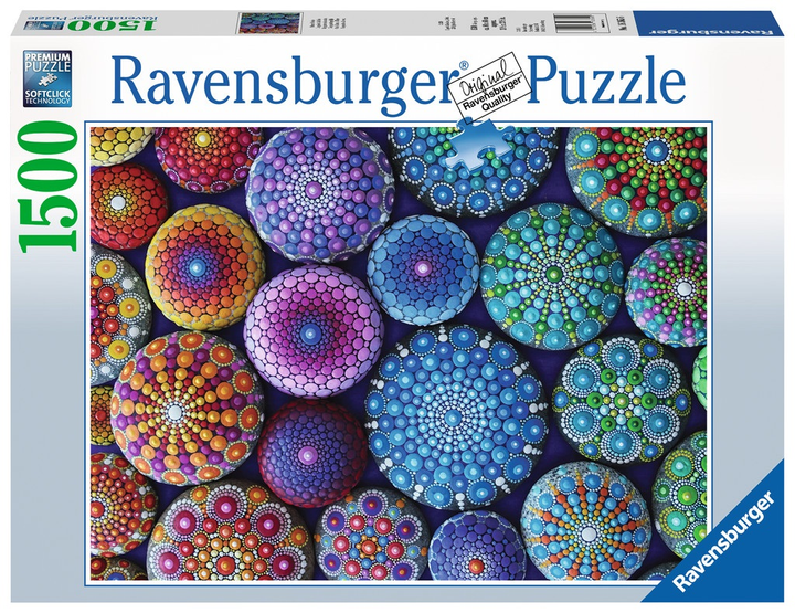 Puzzle Ravensburger Kolorowe kamienie 1500 elementów (4005556163656) - obraz 1