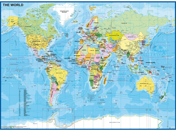 Puzzle Ravensburger XXL Mapa świata 200 elementów (4005556128907) - obraz 2