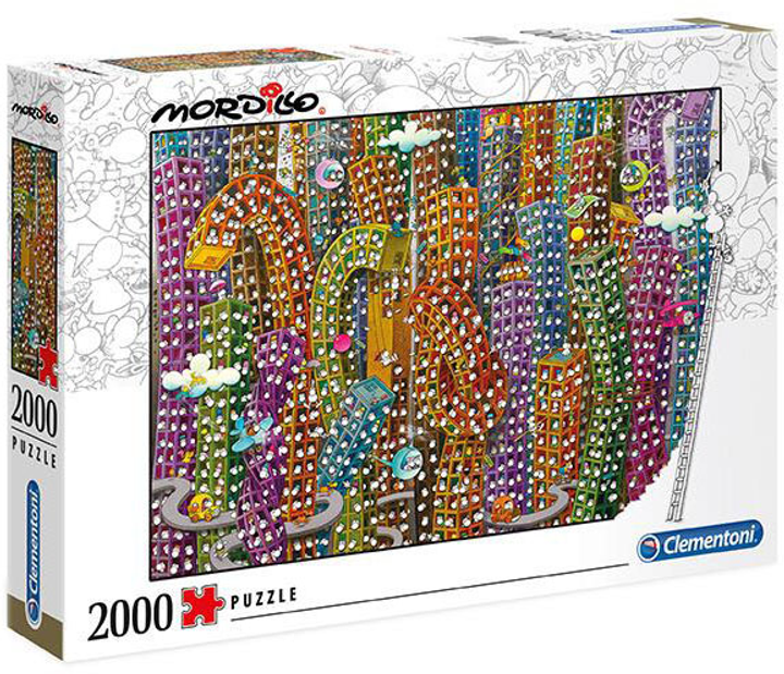 Puzzle Clementoni Mordillo The Jungle 2000 elementów (8005125325658) - obraz 1