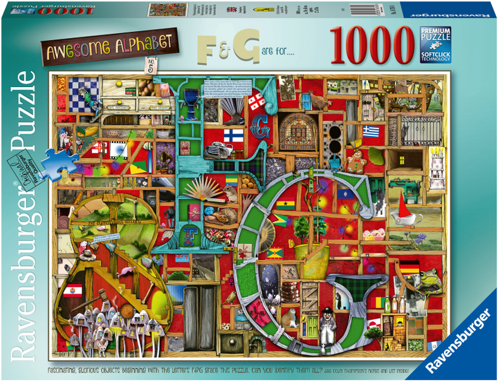 Пазл Ravensburger Неймовірний алфавіт F&G 1000 elementów (4005556167616) - зображення 1