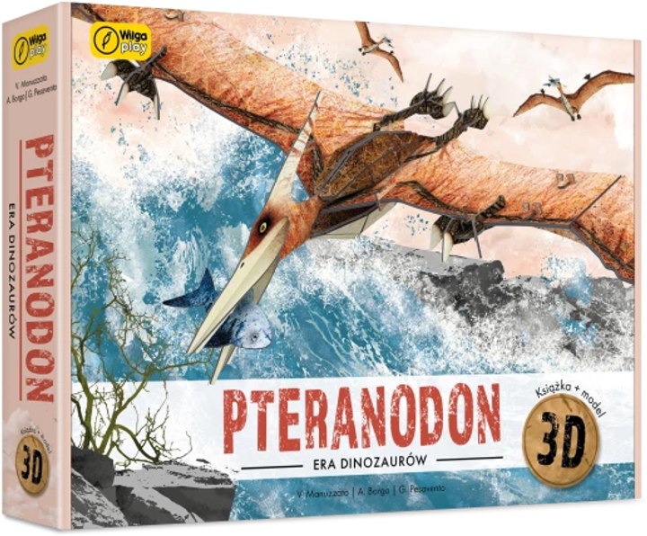 3D Puzzle Wilga play Pteranodon. Książka i puzzle (9788328098619) - obraz 1