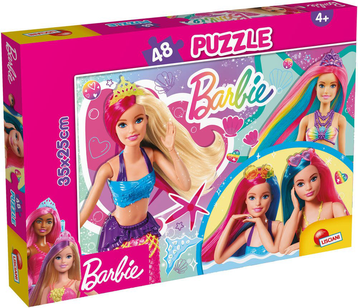 Puzzle Lisciani Barbie Magiczne uczucie 48 elementów (8008324099443) - obraz 1