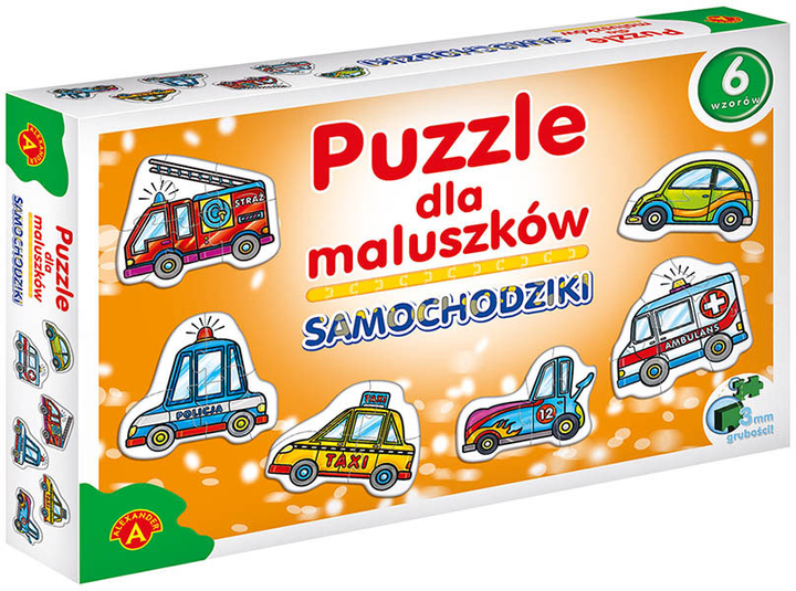 Puzzle Alexander dla maluszków - Samochodziki 27 elementów (5906018005370) - obraz 1