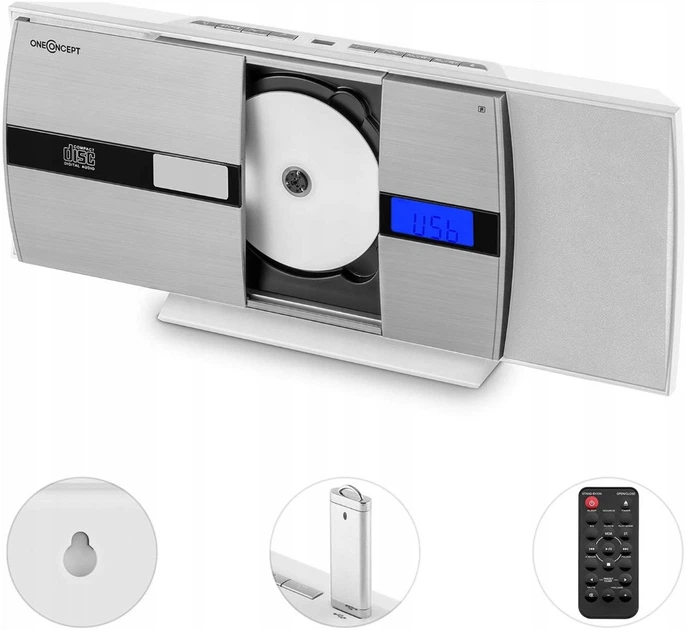 Стереосистема OneConcept V-15-BT (10029364) Bluetooth CD USB MP3 FM - зображення 7