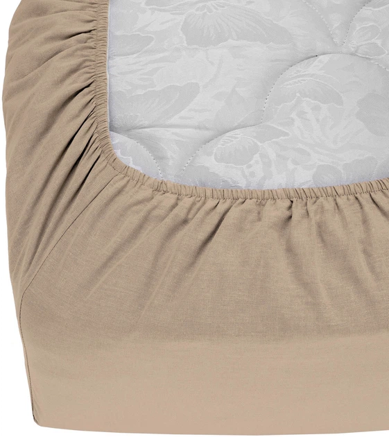 Простынь на резинке Good-Dream Бязь Beige 150х190 см (GDPRGBB150190) - изображение 2