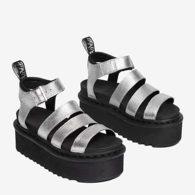 Sandały damskie na platformie Dr.Martens 30715058 36 (3UK) 22.5 cm Srebrne (190665548266) - obraz 3