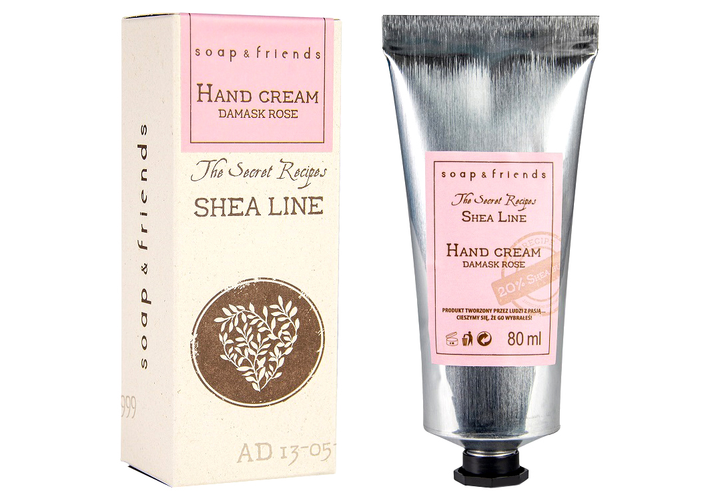 Krem do rąk Soap&Friends Shea Line róża 80 ml (5903031201413) - obraz 1