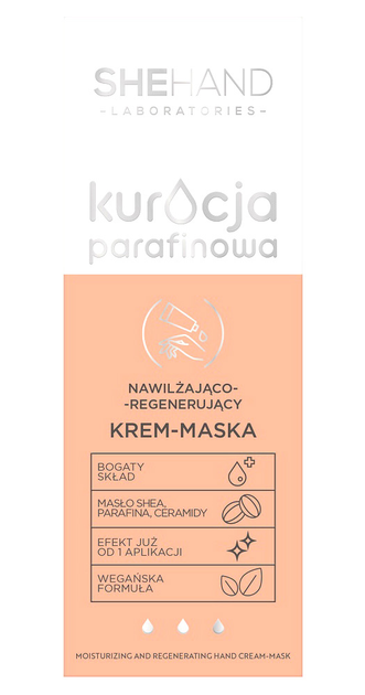 Krem-maska do dłoni SheHand Kuracja Parafinowa nawilżająco-regenerujący 75 ml (5903031258073) - obraz 1