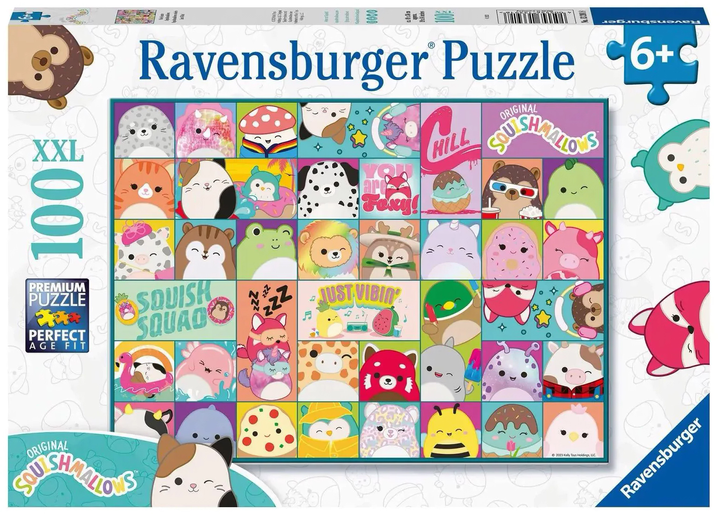 Пазл Ravensburger Squishmallows 100 елементів (4005556133918) - зображення 1
