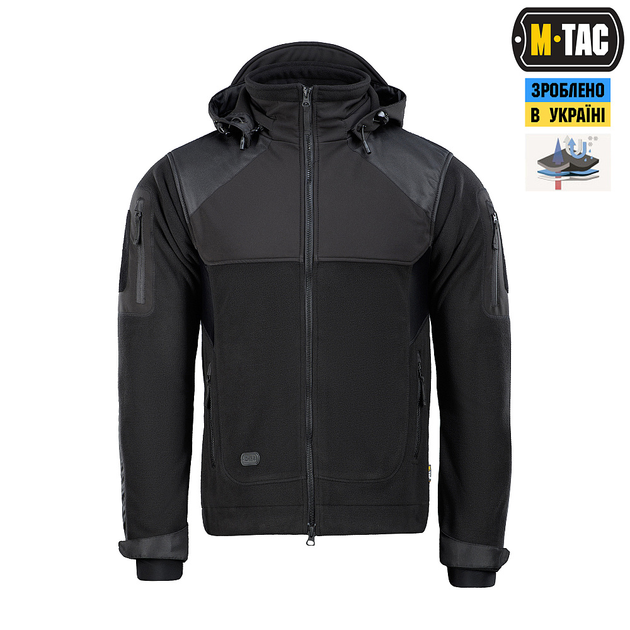 Куртка M-TAC Norman Windblock Flece Black Size L - изображение 2