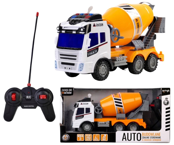 Бетономішалка на радіокеруванні Artyk Toys For Boys Auto 25 см (5901811131240) - зображення 3