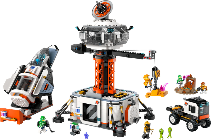 Zestaw klocków LEGO City Stacja kosmiczna i stanowisko startowe rakiety 1422 elementy (60434) - obraz 4