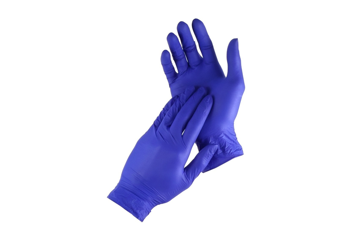 Перчатки нитриловые Tofix XS 100шт упаковка Синий Кобальт - изображение 1