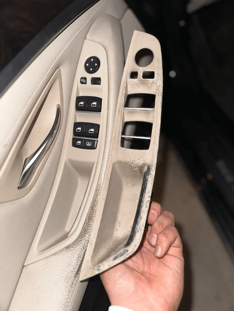 Комплект внутрішніх дверних ручок bmw 5 f10 f11 f18 (oyster) 51417225871 - зображення 4
