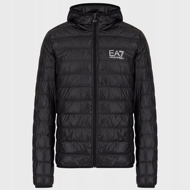 Kurtka puchowa męska lekka EA7 Train Core Id M Down Light Jacket M Czarna (8055185880581/8052390697676) - obraz 6