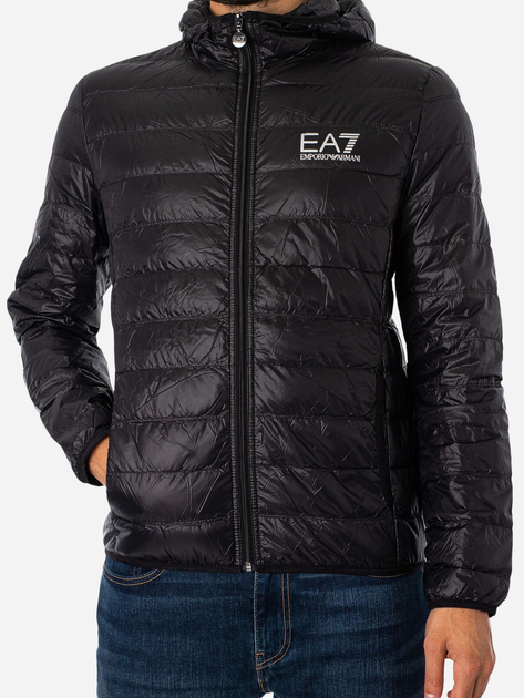 Kurtka puchowa męska EA7 Train Core Id M Down Light Jacket 2XL Czarna (8055185908681) - obraz 1