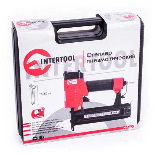 Степлер пневматический Intertool - 15-50 мм гвоздь (000047744) - изображение 6