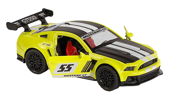 Машинка металева дитяча Mustang Sport Auto Expert Жовтий чорний - зображення 3