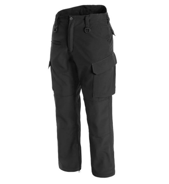 Брюки тактические черные Softshell зимние водонепроницаемые Black Mil-tec 11360002-XS - изображение 1