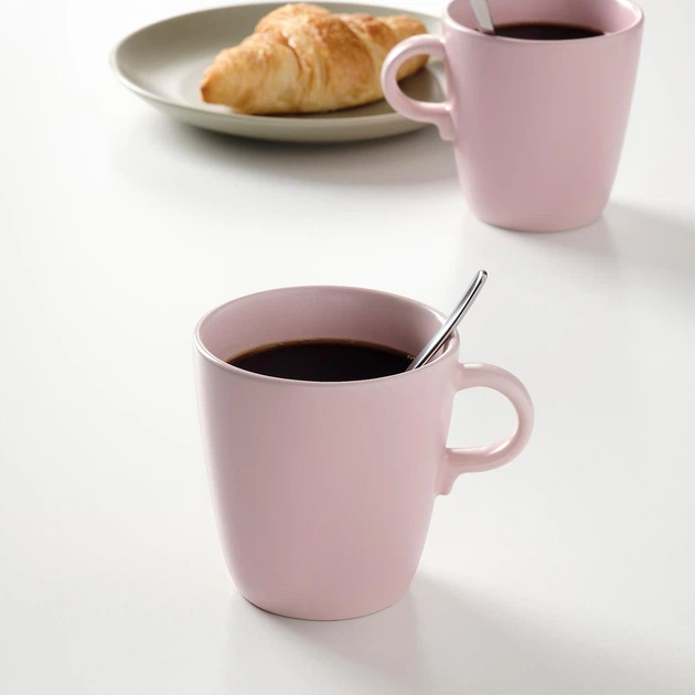 Кухоль IKEA Фєргклар, Матовий світло-рожевий, 37 сл, 804.781.92 - зображення 4