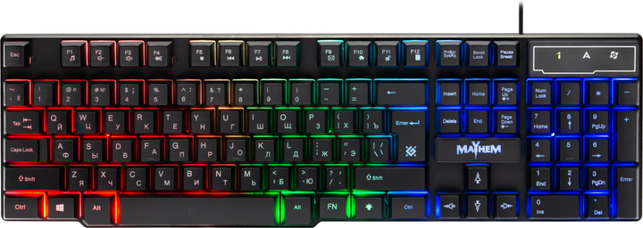 Клавиатура проводная Defender Mayhem GK-360DL UKR USB (4714033453622 ...